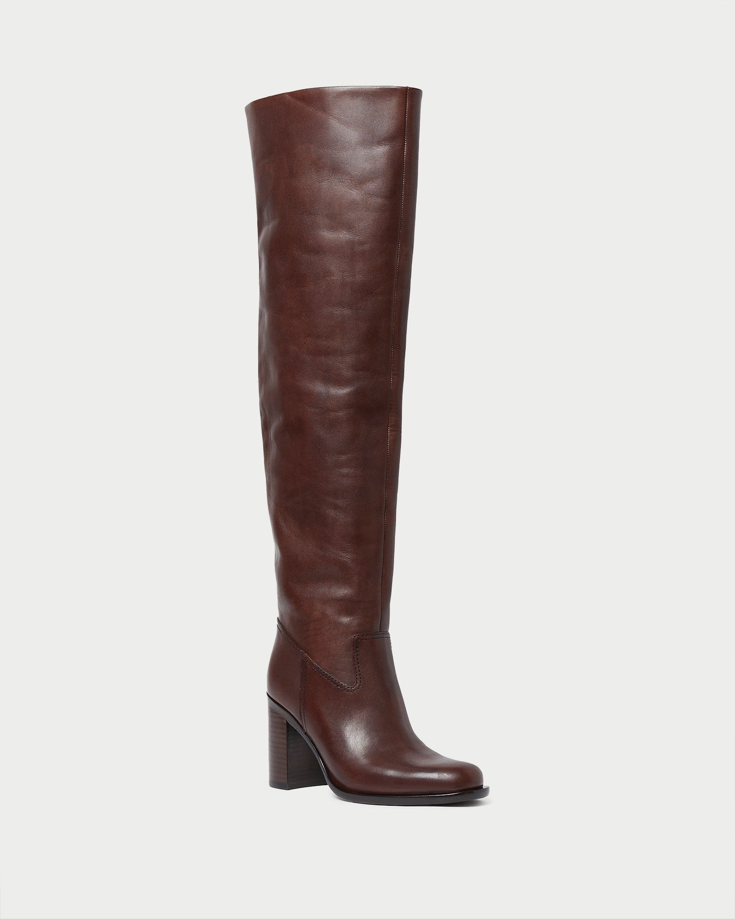 The Best Way To Wear Tall / OTK Boots Right Now - The Mom Edit  Tall boots  outfit, Tall brown boots outfit, Tall brown leather boots