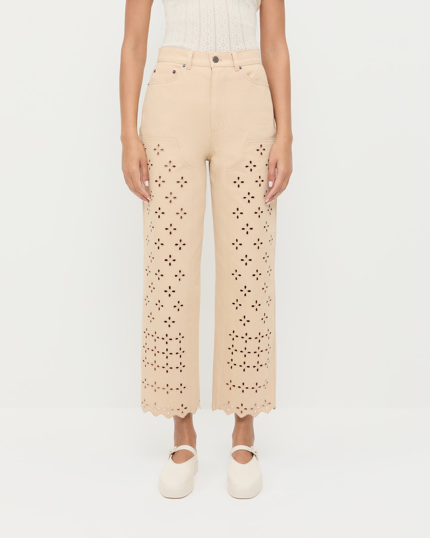 Demi Embroidered Pant