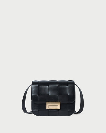 Desi Woven Leather Crossbody
