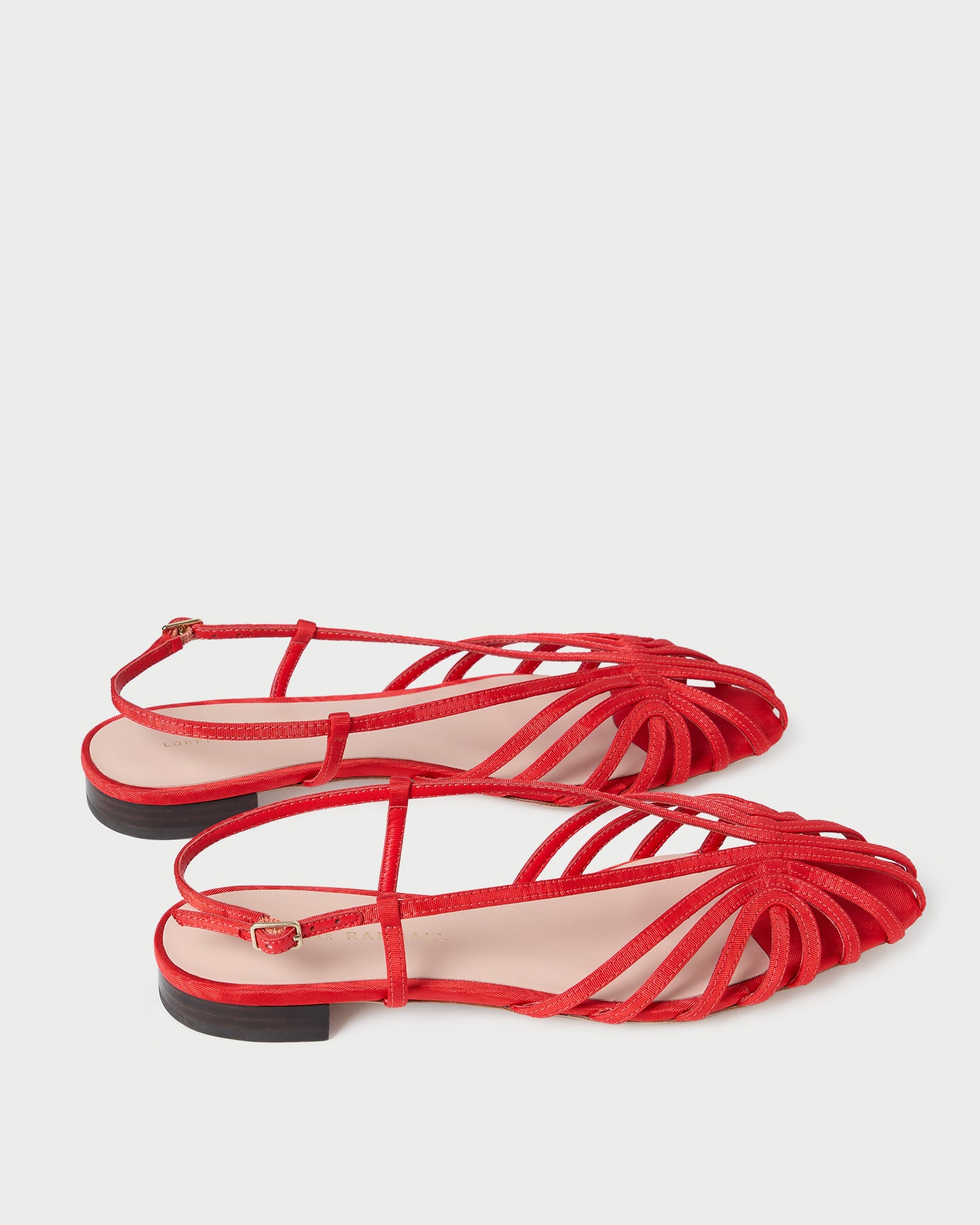red flat dress sandals Devon Red Moir Slingback Sandal | Flat Sandals