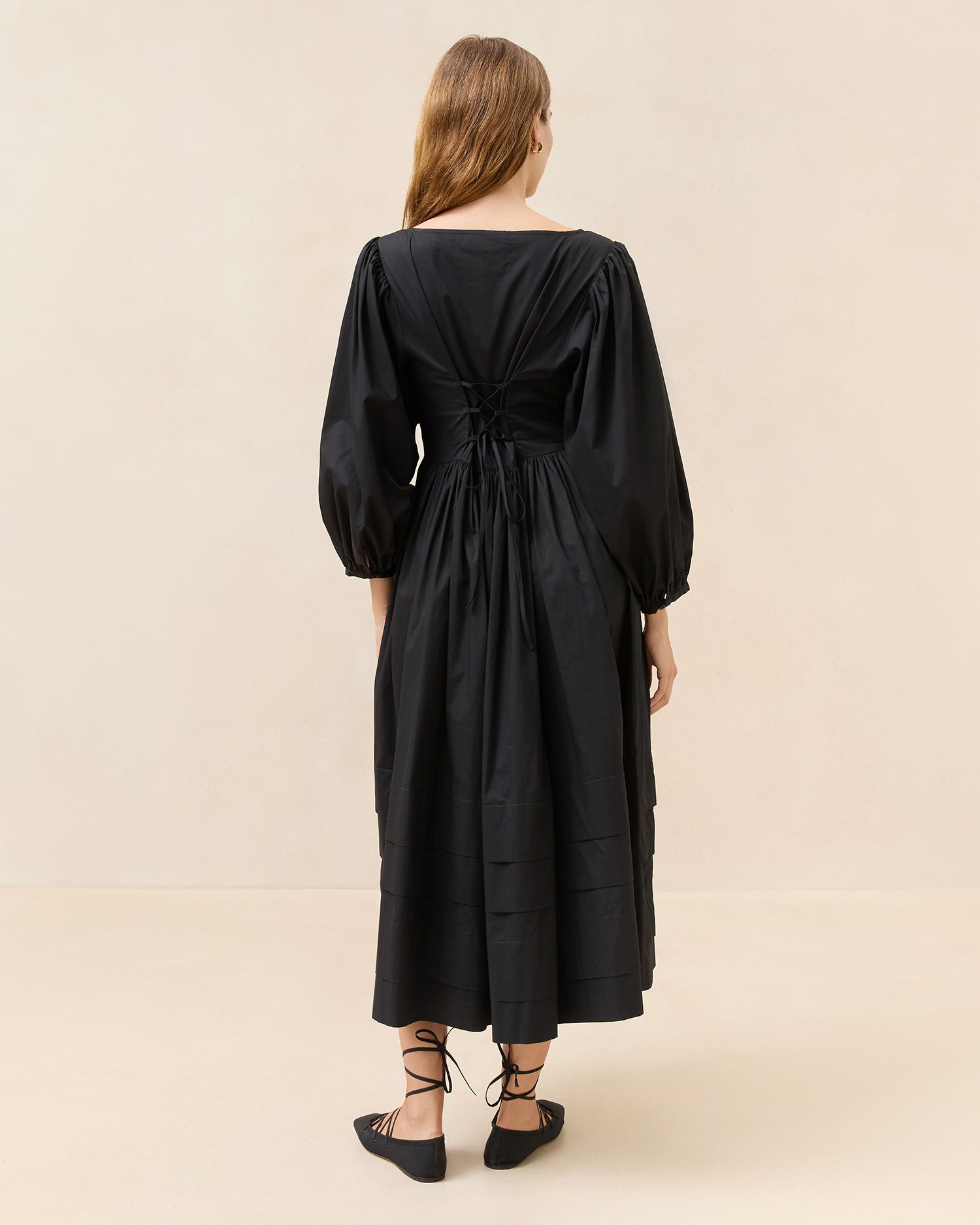 Diane Black Cotton Dress | Dresses | Apparel 8 Diane Black Cotton Dress | Dresses | Apparel 8