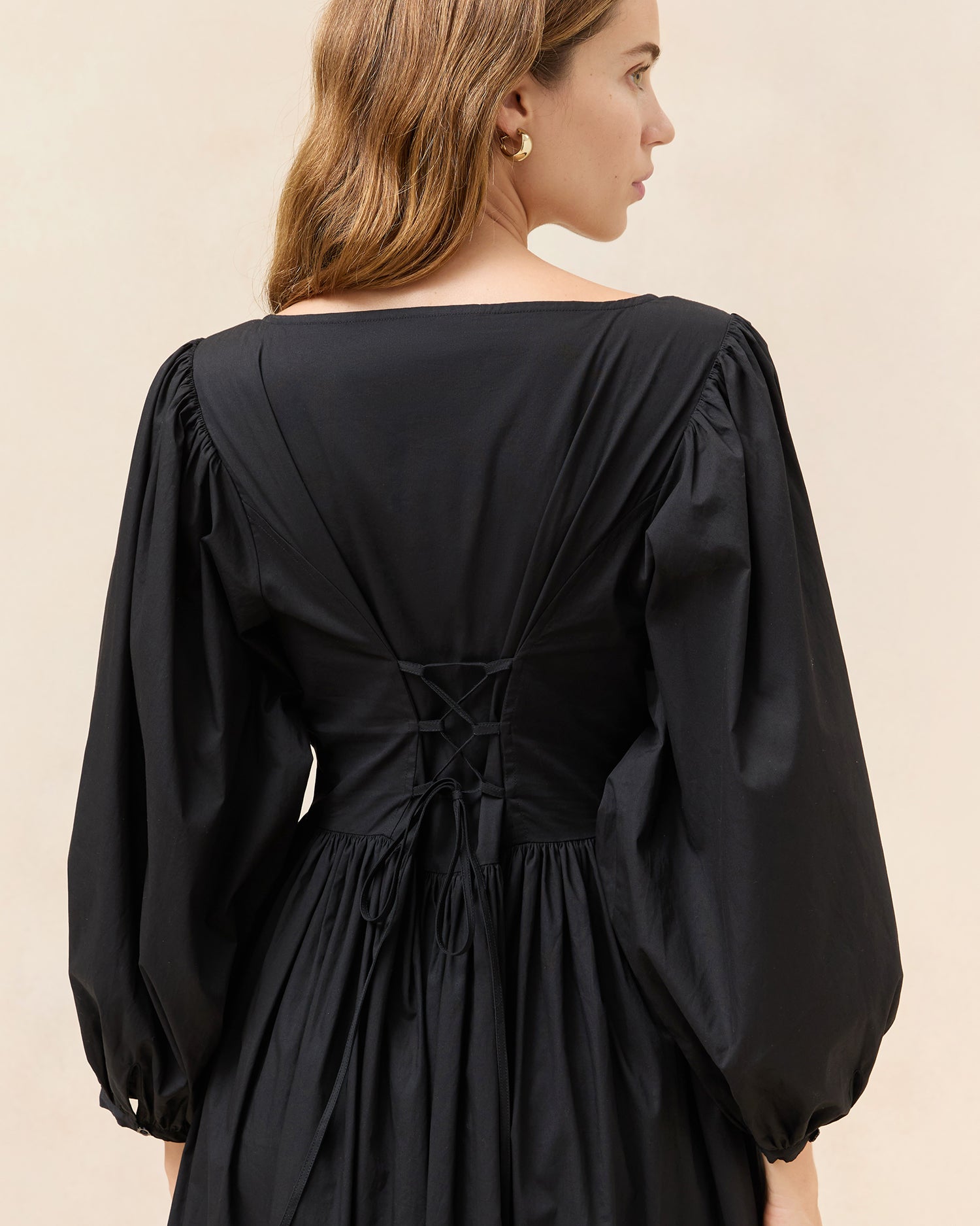 Diane Black Cotton Dress | Dresses | Apparel 8 Diane Black Cotton Dress | Dresses | Apparel 8