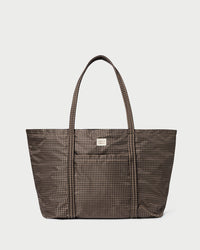 Dina Brown/Black Check Travel Tote