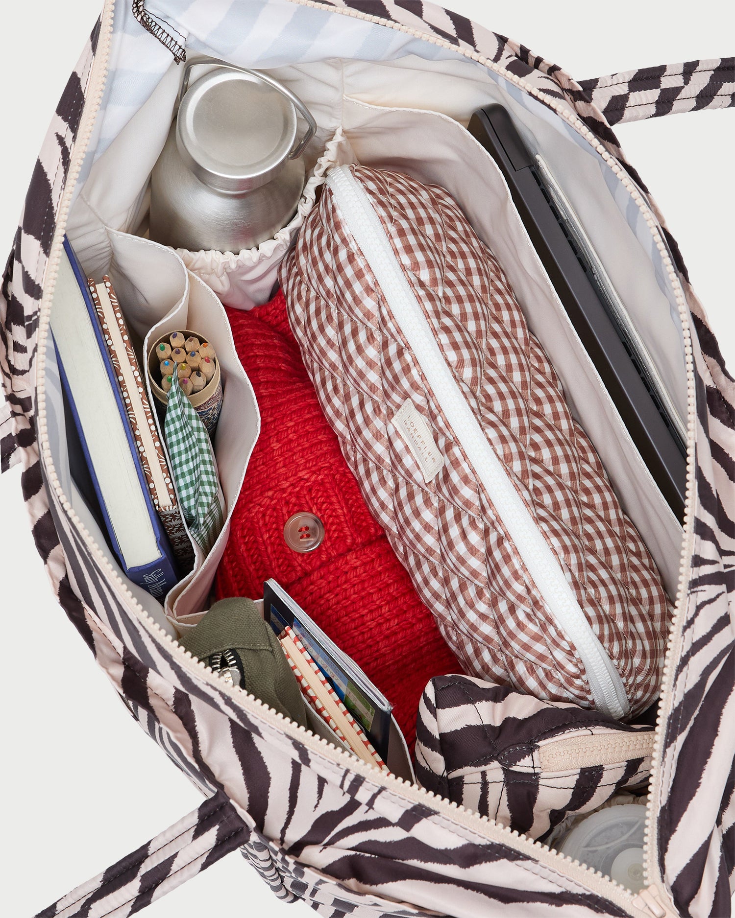 Dina Zebra Travel Tote | Totes | Handbags