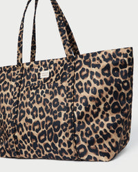 Dina Brown Gingham Travel Tote