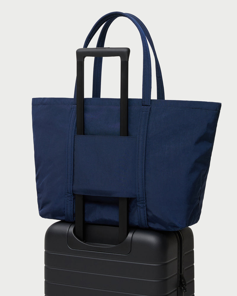 Dina Navy Travel Tote in navy nylon.