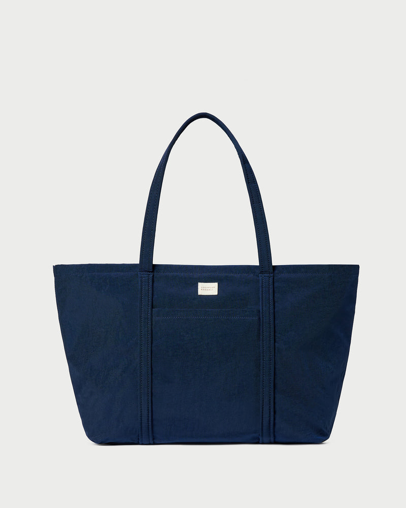 Dina Navy Travel Tote in navy nylon.