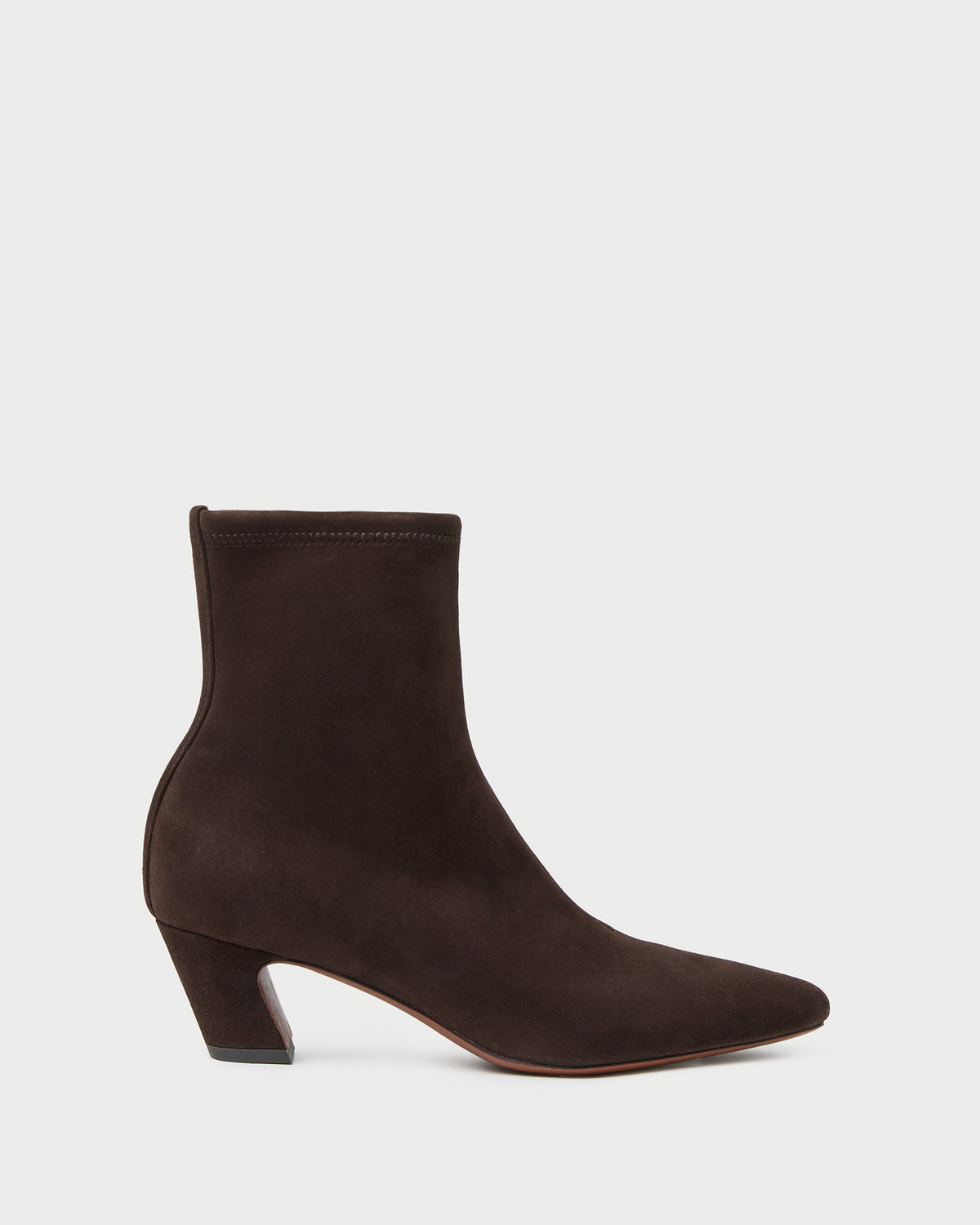 Doria Brown Suede Ankle Boot in brown suede.