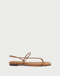 Eleanor Cacao Suede Strappy Sandal
