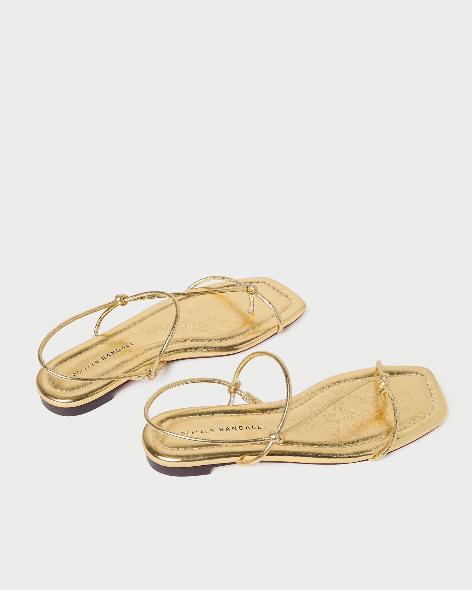 Leather Sandals Comfortable Gold Flat Sandals Eleanor Gold Strappy