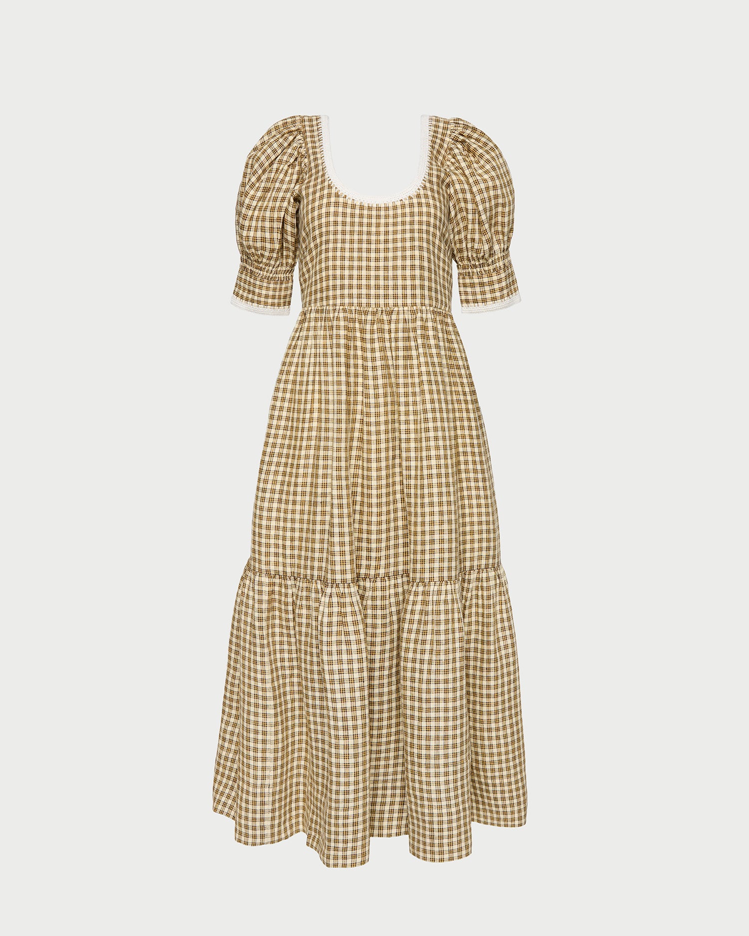 Gillian Brown/Butter Puff-Sleeve Dress | Dresses