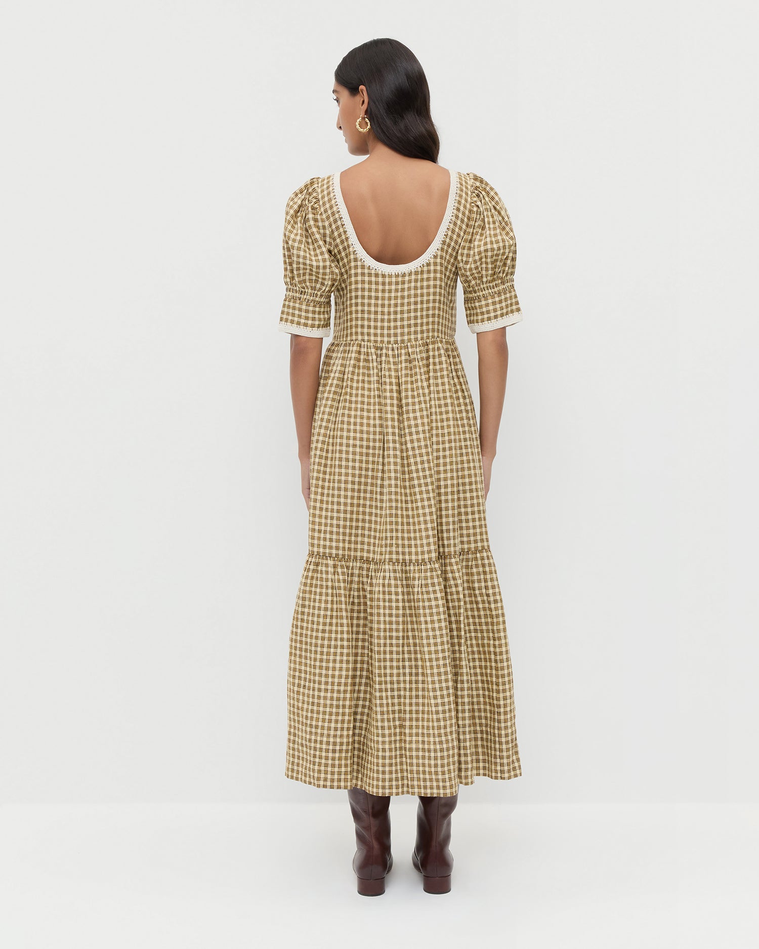 Gillian Brown/Butter Puff-Sleeve Dress | Dresses