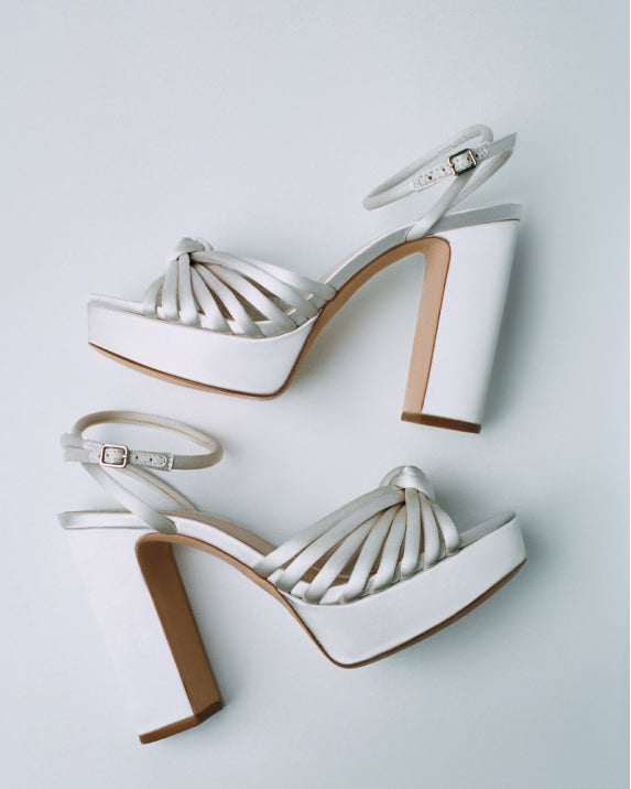 Rivka Cream Knot Platform Sandal - Loeffler Randall