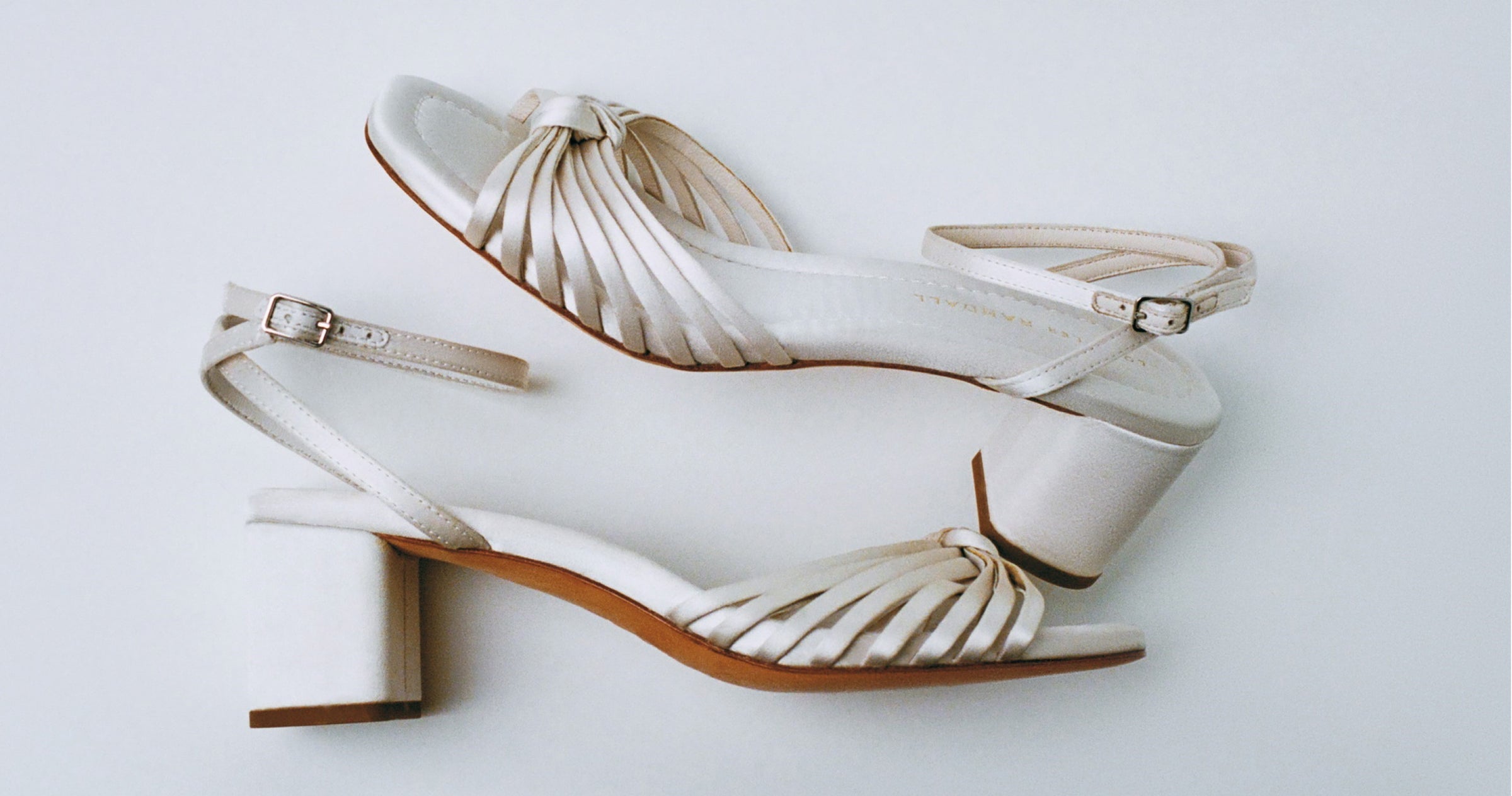 Olivia Cream Knot Mid-Heel Sandal - Loeffler Randall