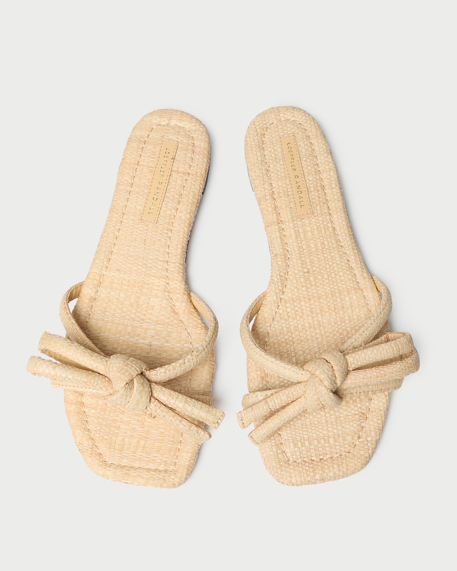 Hadley Natural Bow Sandal Flat Sandals Footwear