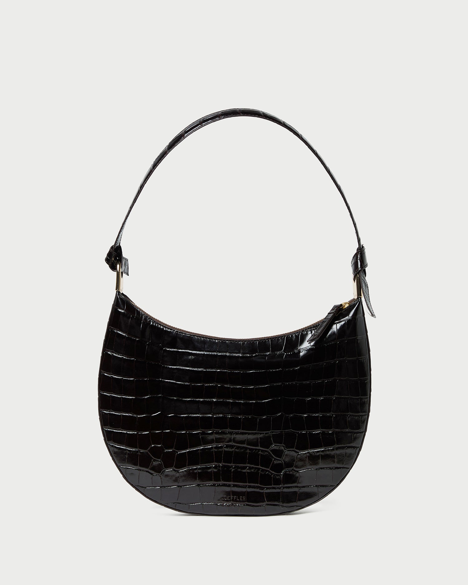 LOEFFLER RANDALL ショルダーバッグ Delphine Toffee Woven Suede Shoulder Bag | Handbags