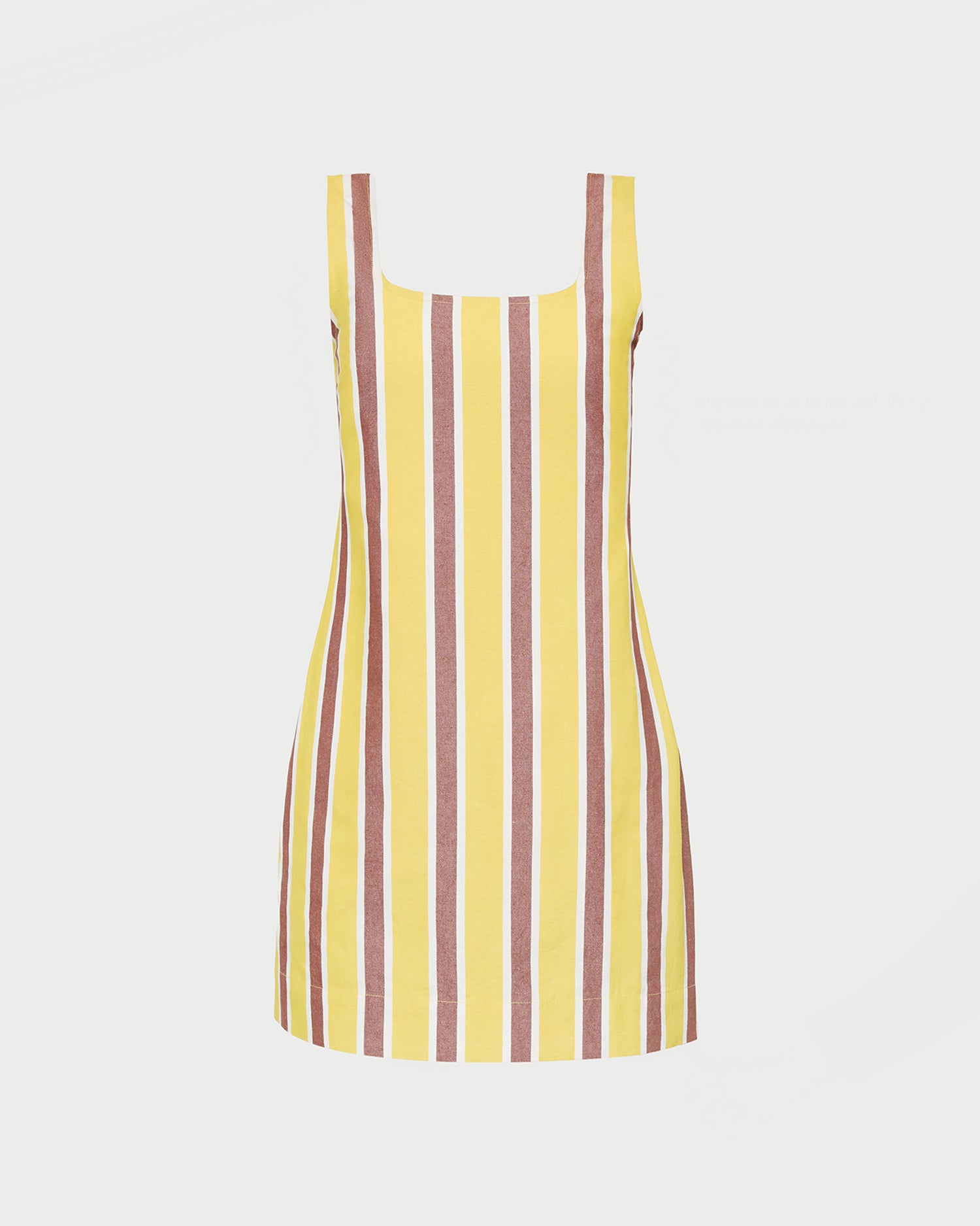 Havi Mini Dress - Yellow/Brown Stripe / XL Havi Mini Dress - Yellow/Brown Stripe / XL