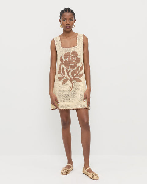 Helena Brown/Butter Crochet Dress | Dresses | Apparel