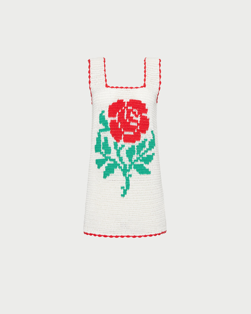 Color: Cream/Red/Green
