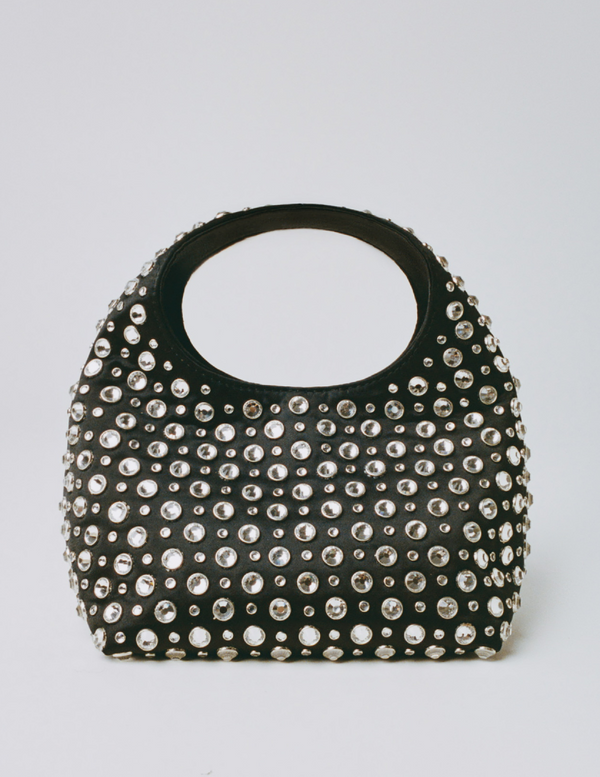 Kenzie Black/Crystal Bucket Clutch - Loeffler Randall
