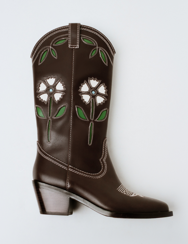 Wilder Brown Leather Tulip Boot - Loeffler Randall