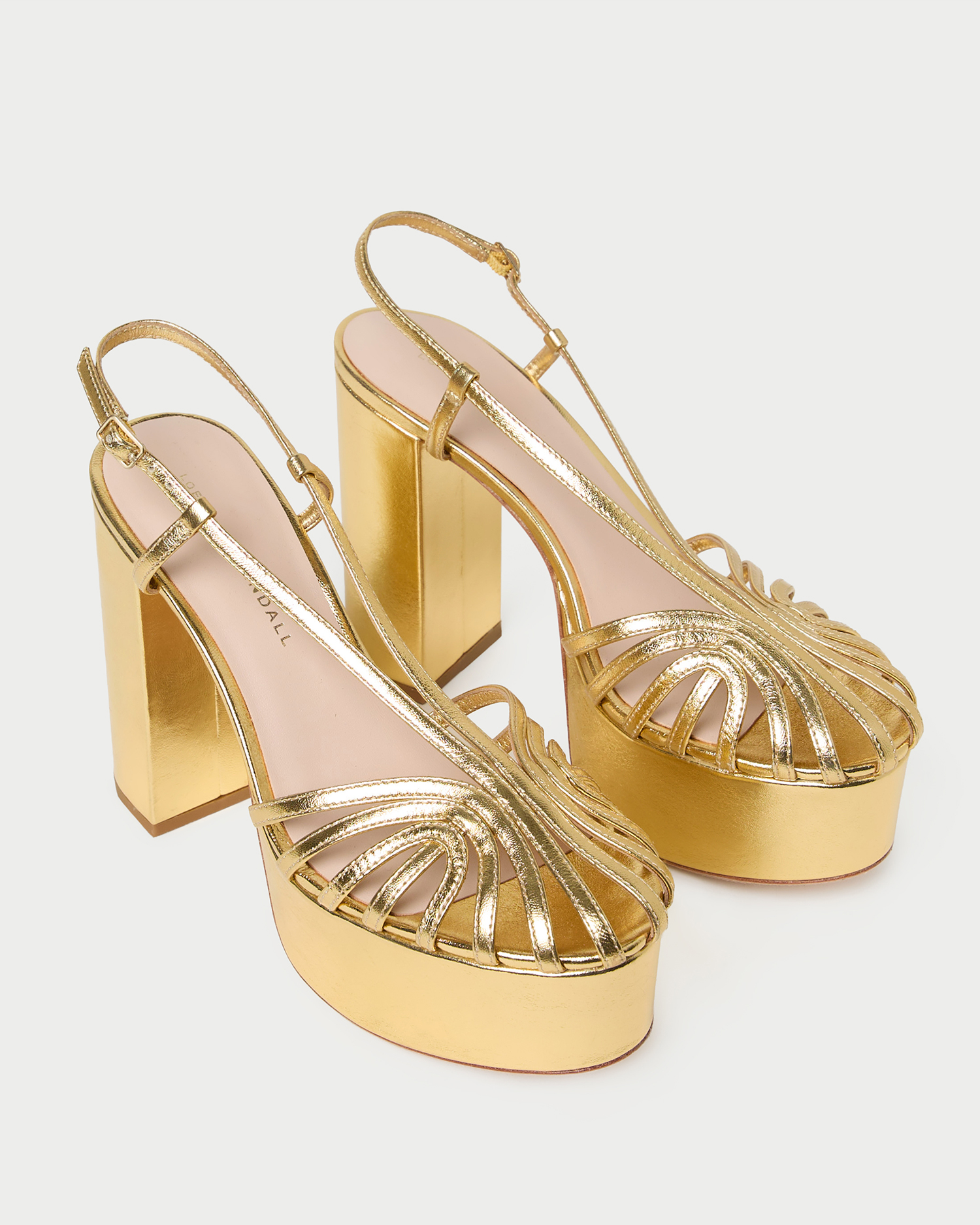 Loeffler Randall Women's Isabella Platform Sandals - Gold - Size 8.5 Loeffler Randall Women's Isabella Platform Sandals - Gold - Size 8.5