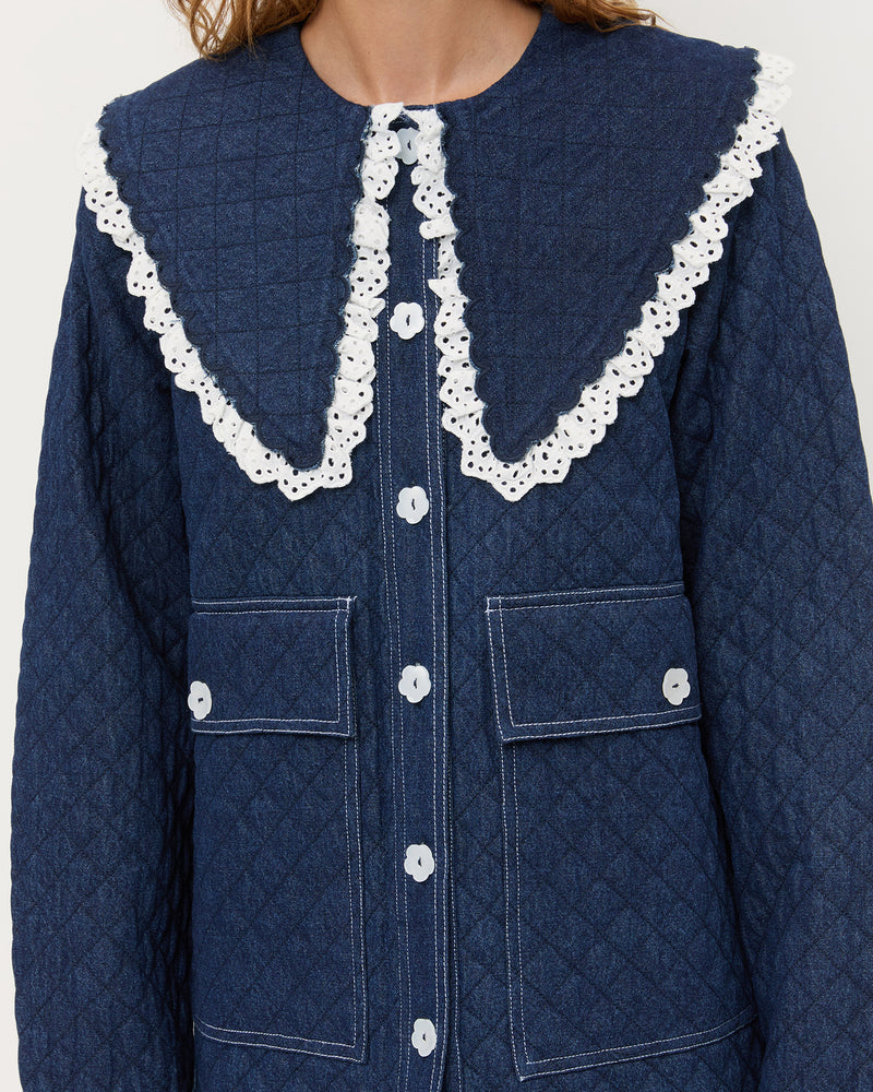 Color: Indigo/White
