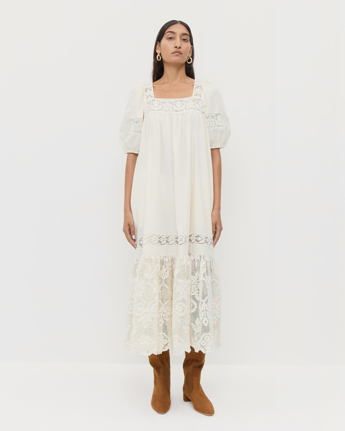 Jo Puff-Sleeve Dress