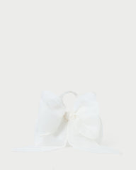 Joanne Pearl Organza Bow Clutch