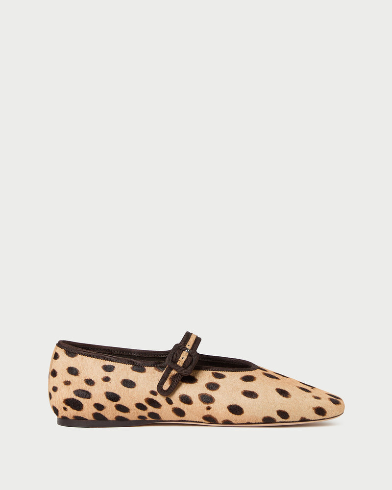 Junia Cheetah Mary Jane Flat