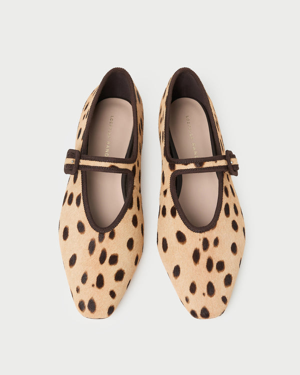 Junia Cheetah Mary Jane Flat