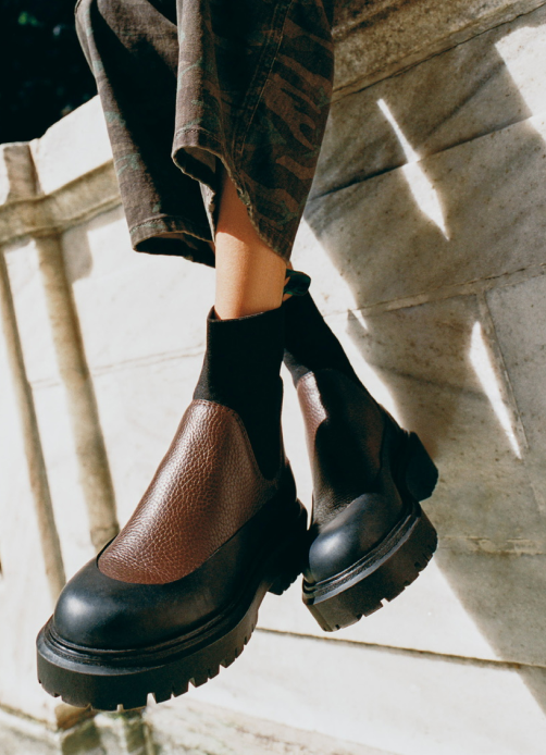 Suri Brown Leather Lug Boot - Loeffler Randall