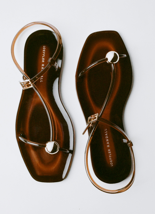 Dana Brown Strappy Jelly Sandal - Loeffler Randall