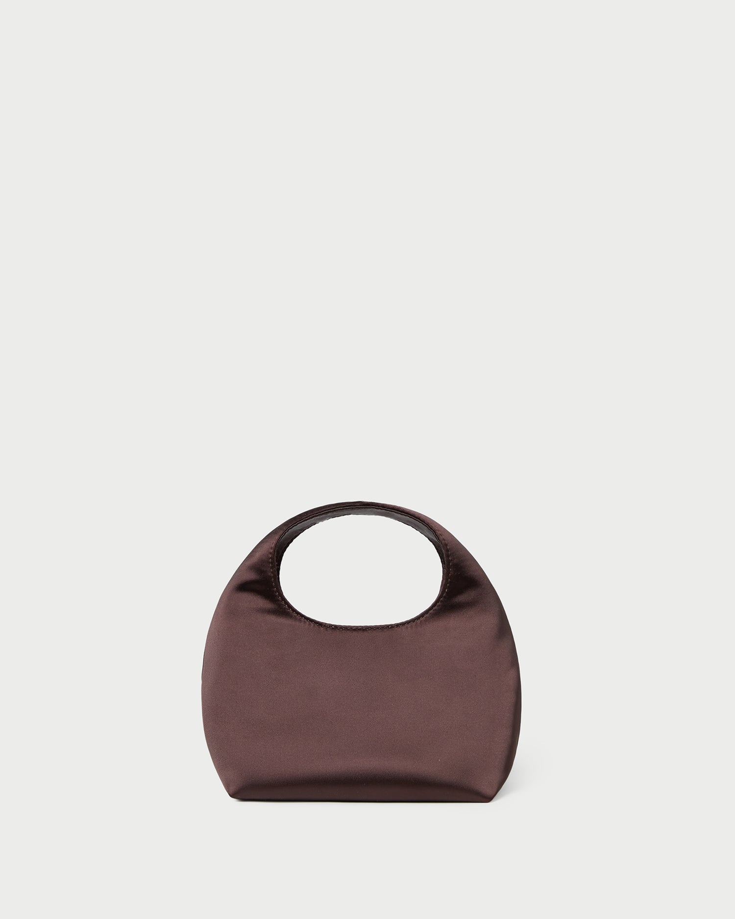 Kenzie Chocolate Satin Mini Bag | Clutches | Handbags