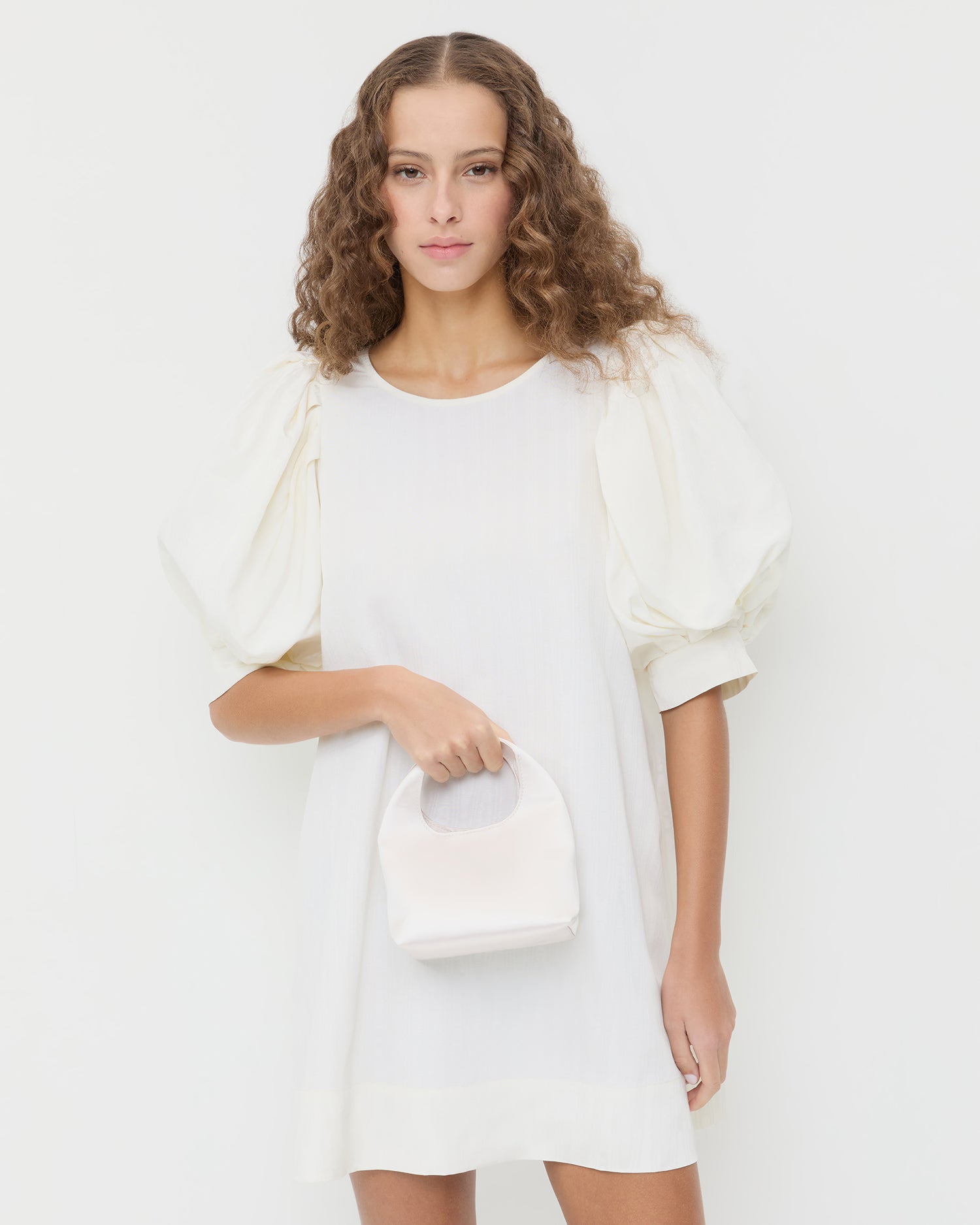 Kenzie Cream Satin Mini Bag | Clutches | Handbags