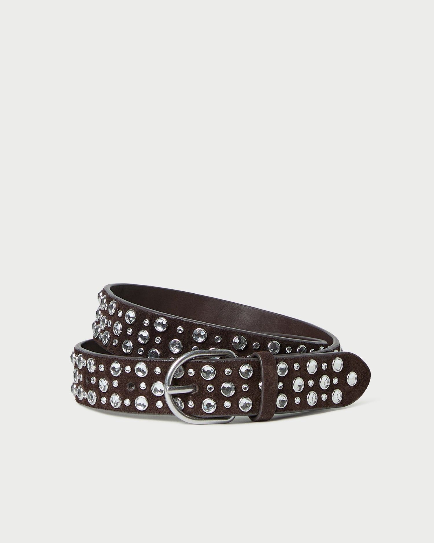 【ネズ】TENDERLOIN STUD BELT Handmade Black Leather Studded Belt 1.15in Peanuts Twist-oval