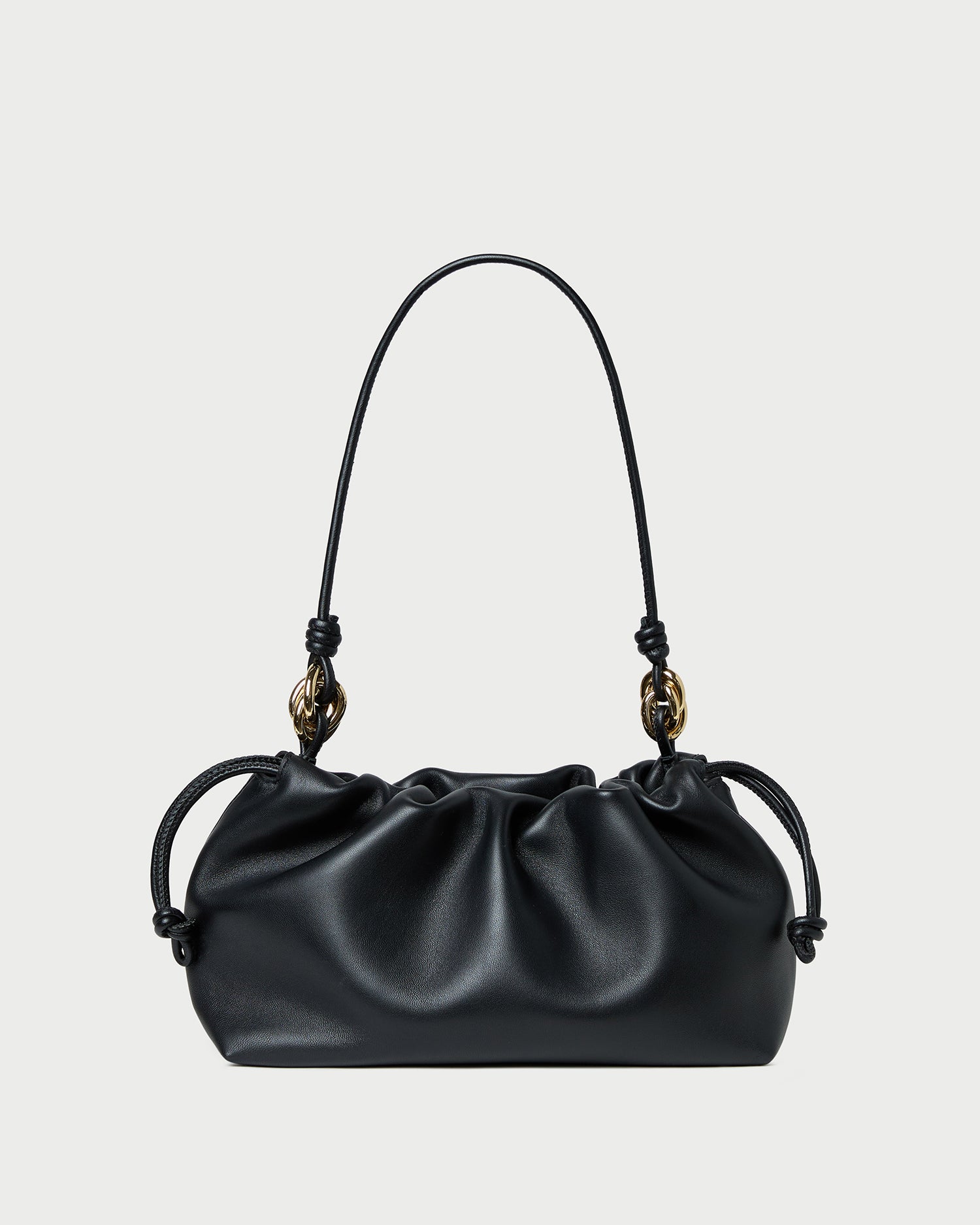 Kiri Black Leather Shoulder Bag | Shoulder Bags | Handbags