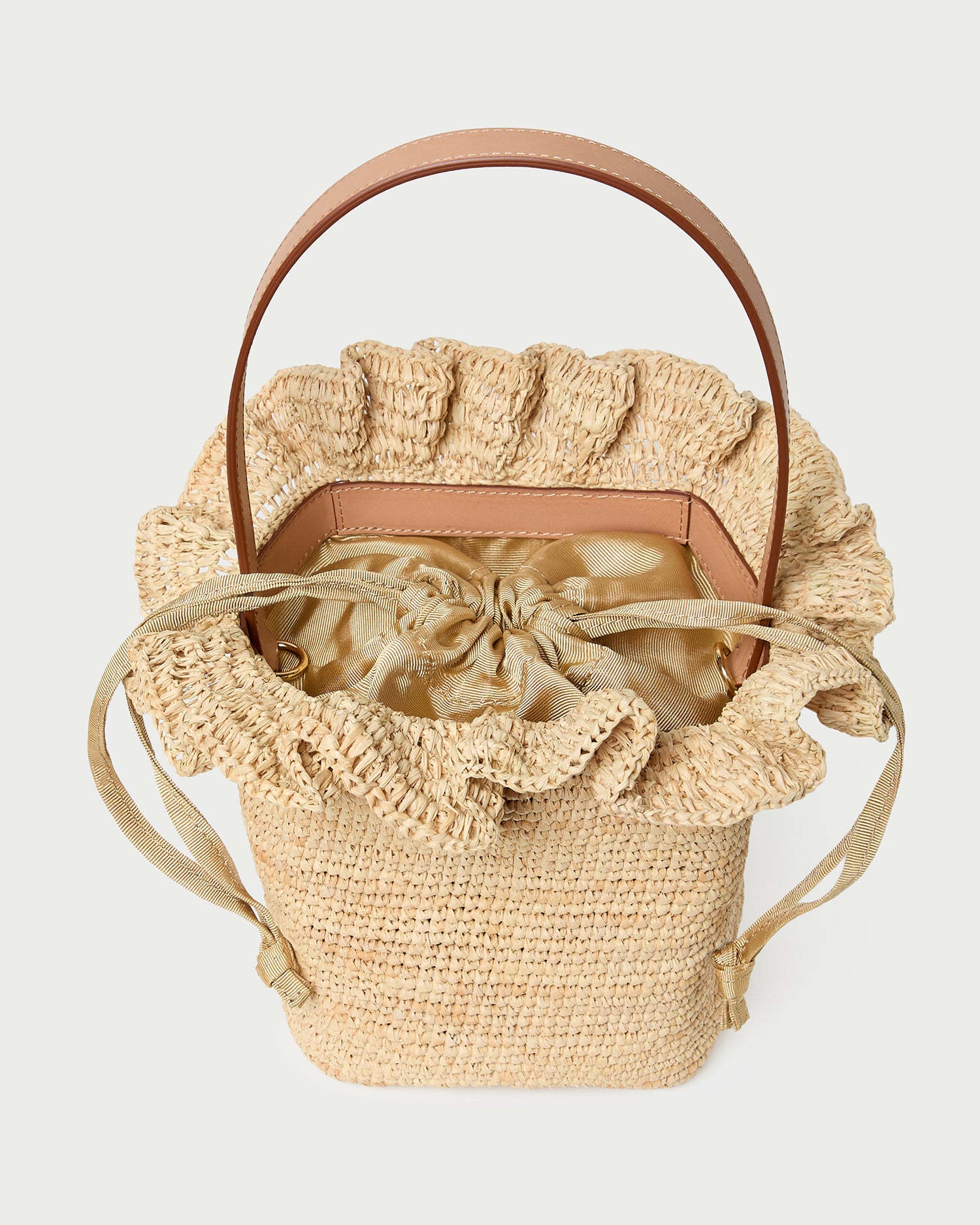 Laith Natural Crochet Bucket Bag | Shoulder Bags