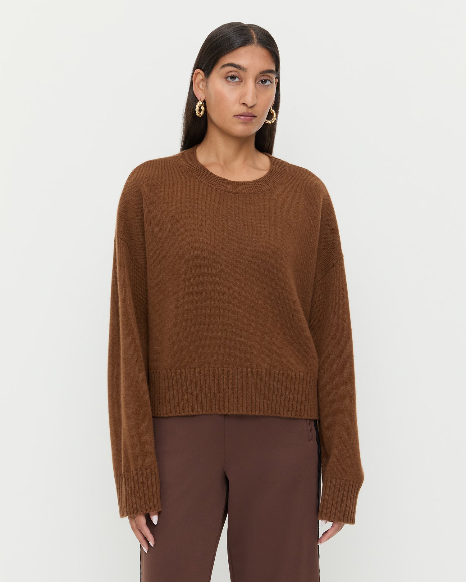 Women's Classic Crewneck Cashmere Sweater Amethyst Heather Extra Small | L.L.Bean, image size:1500x1875