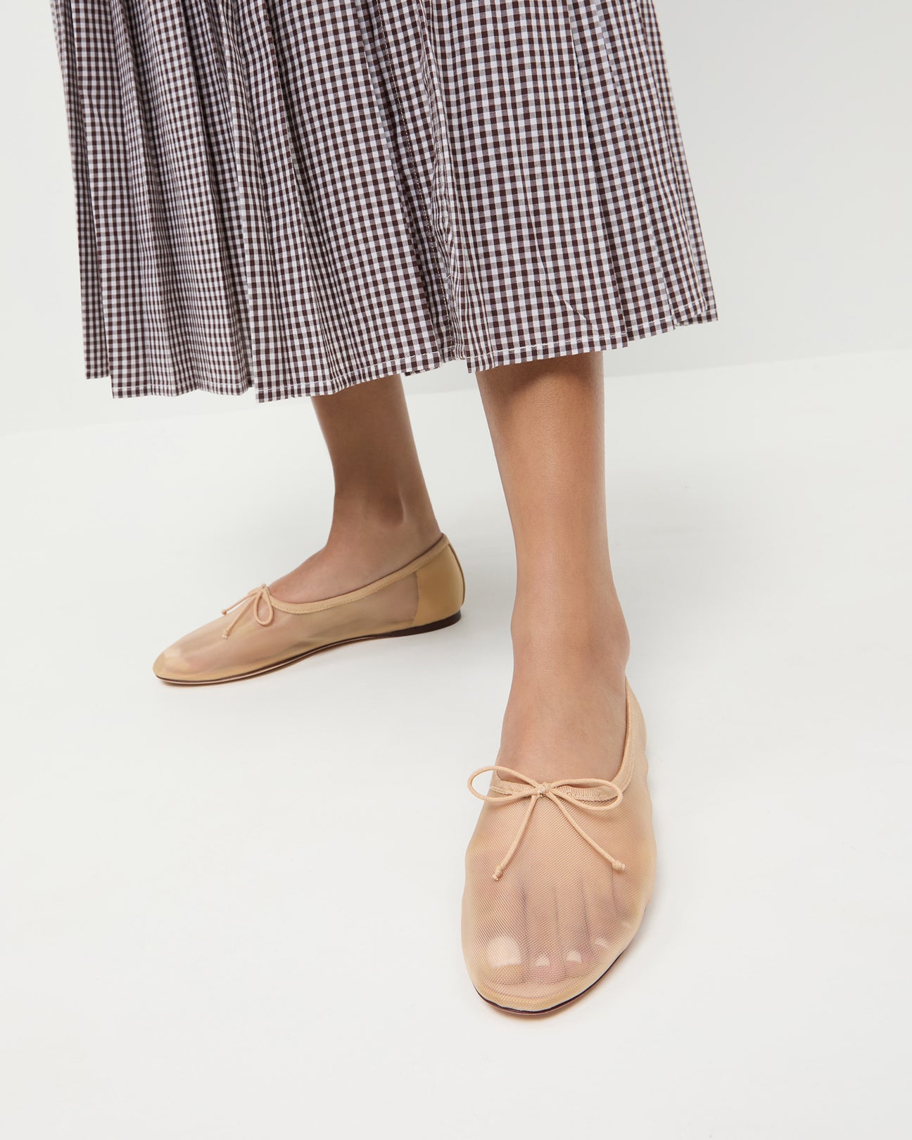 Landon Caramel Mesh Ballet Flat Flats Footwear — free download