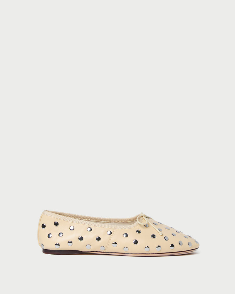 Landon Butter/Silver Ballet Flat