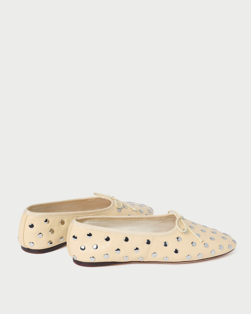 Landon Butter/Silver Ballet Flat