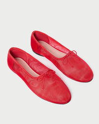 Landon Red Mesh Ballet Flat