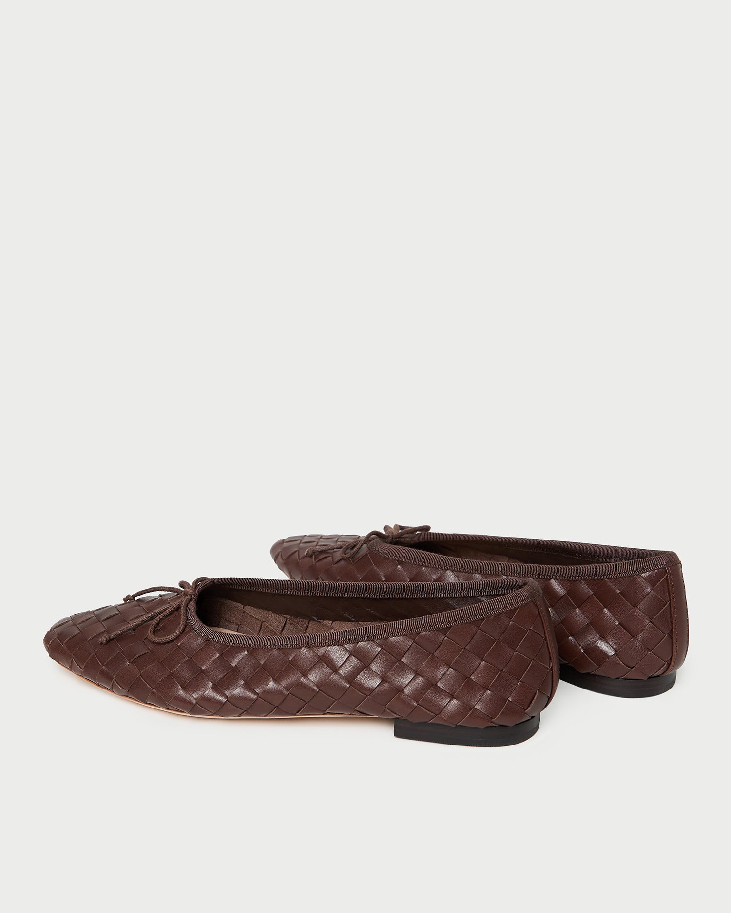 Landry Chocolate Woven Leather Ballet Flat | Footwear