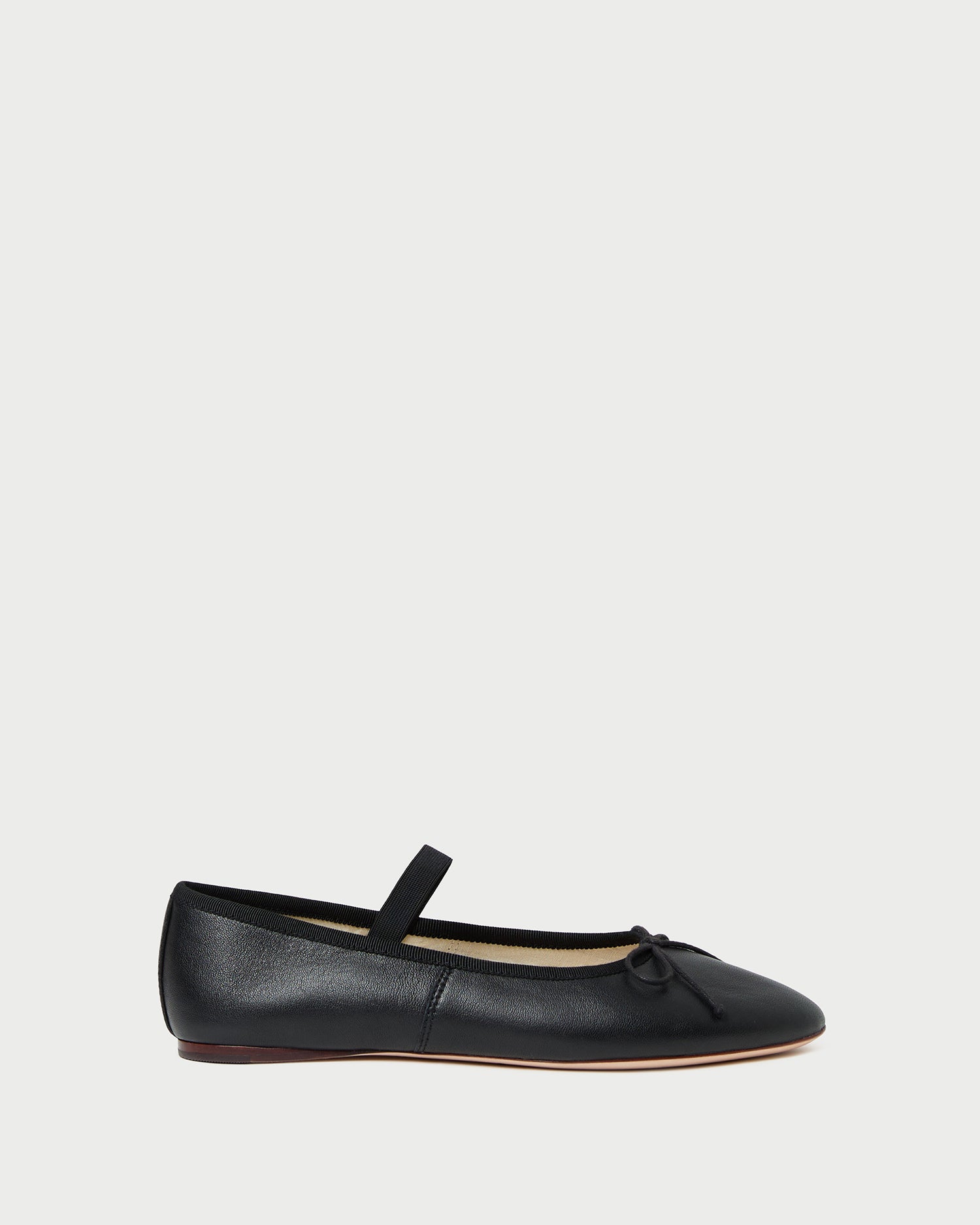 Leonie Black Leather Ballet Flat | Flats | Footwear