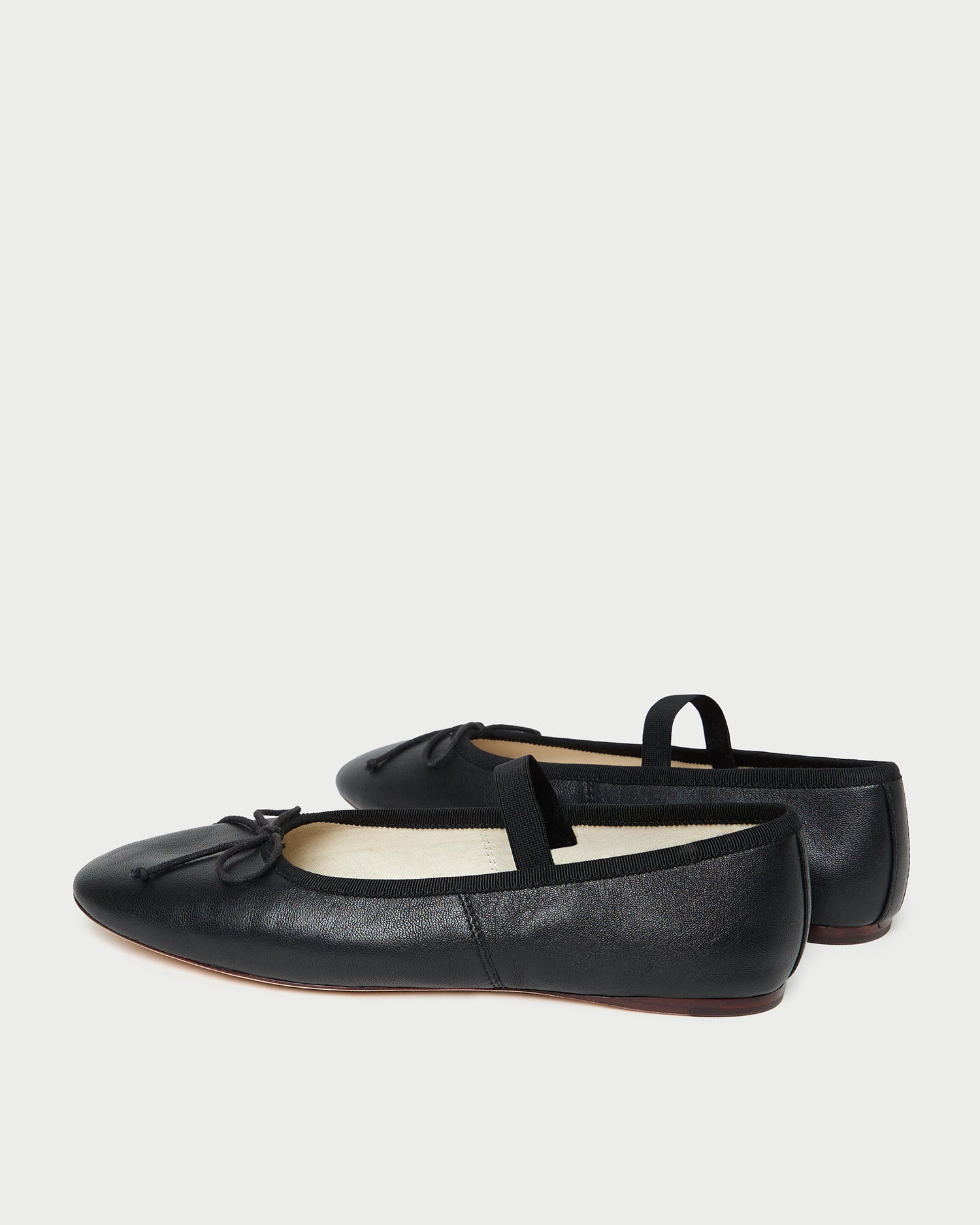 Leonie Black Leather Ballet Flat | Flats | Footwear