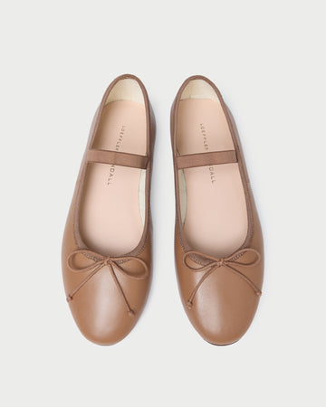 Leonie Safari Leather Ballet Flat