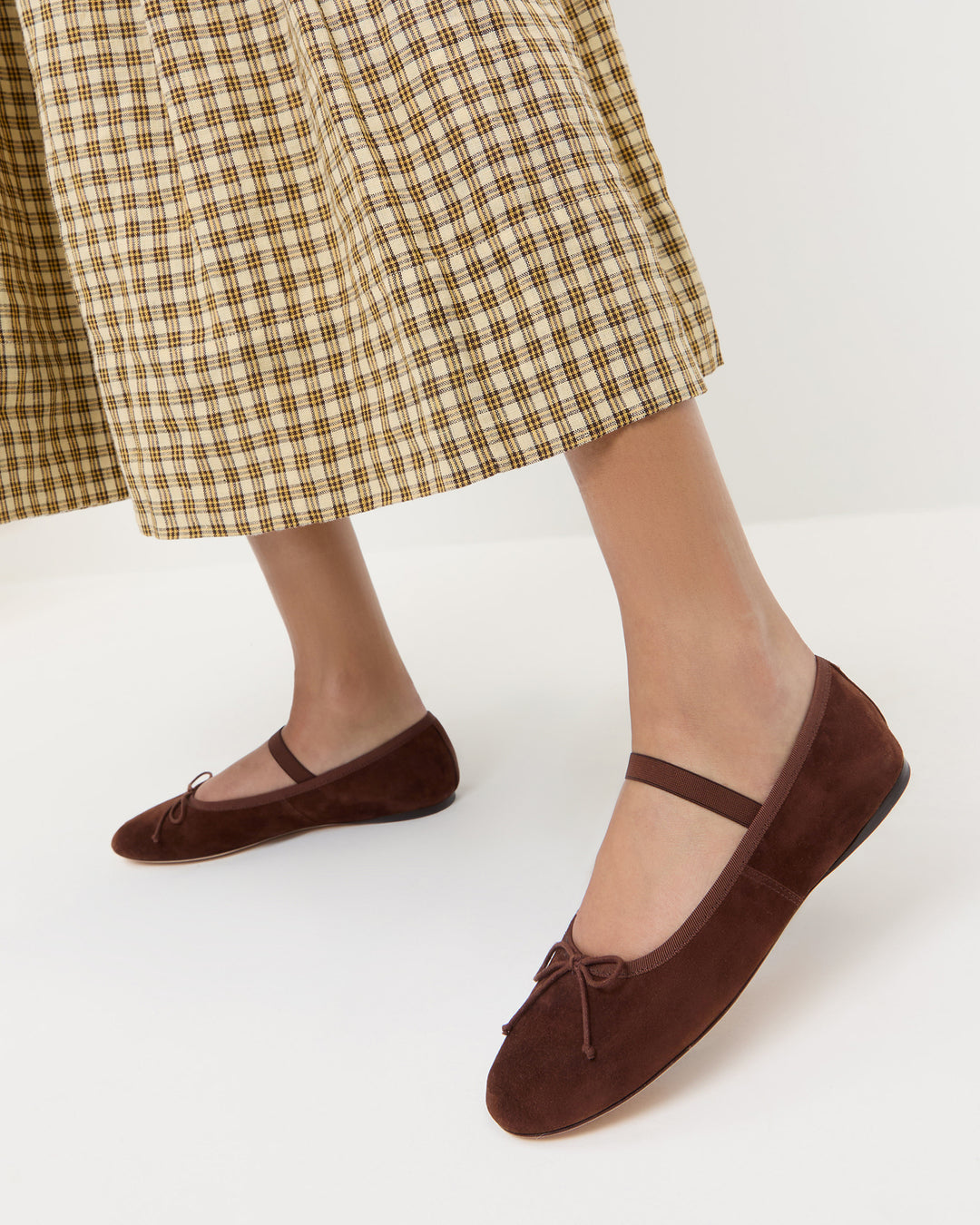 Leonie Espresso Suede Ballet Flat | Flats | Footwear