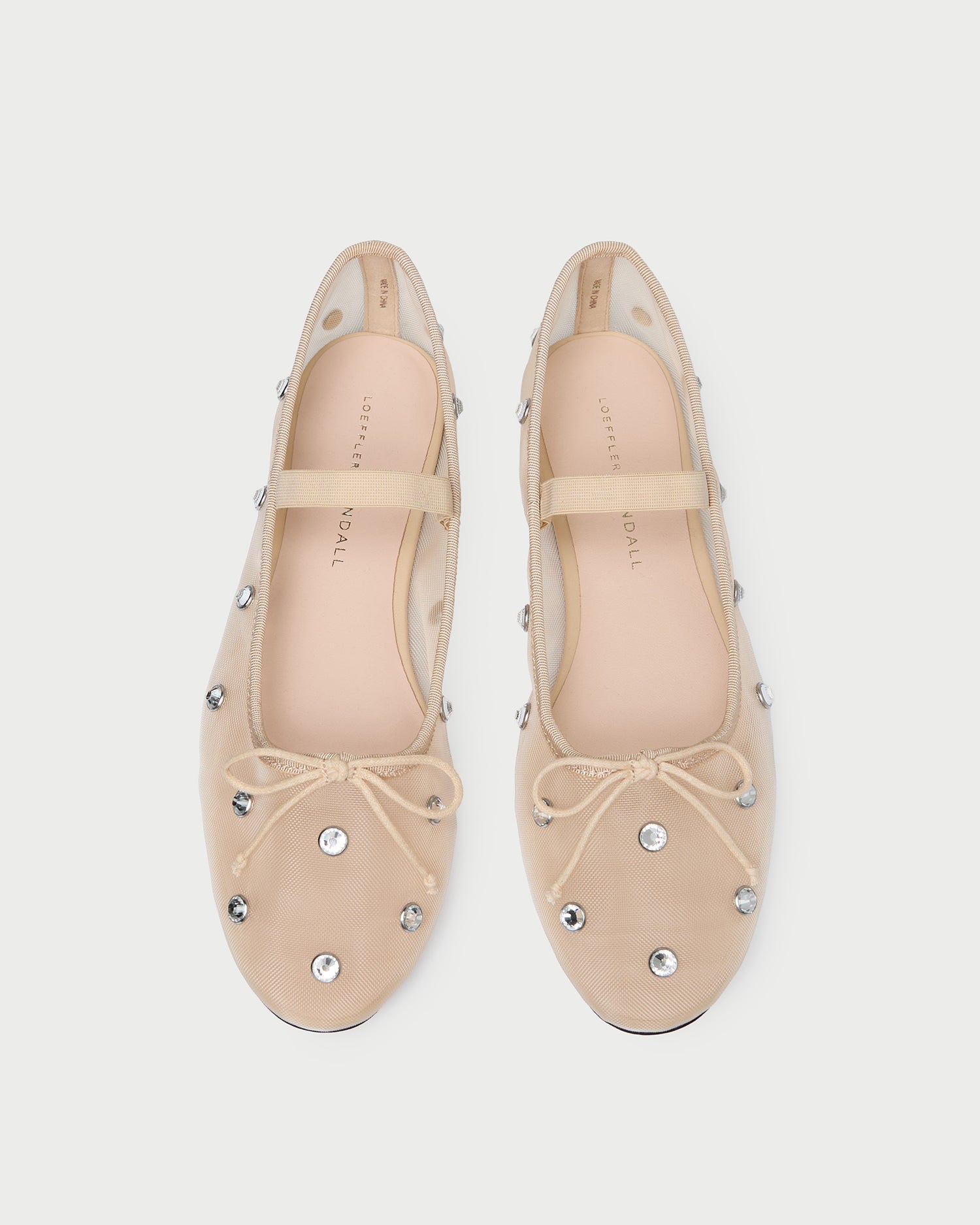 Leonie Caramel/Crystal Ballet Flat | Flats | Footwear