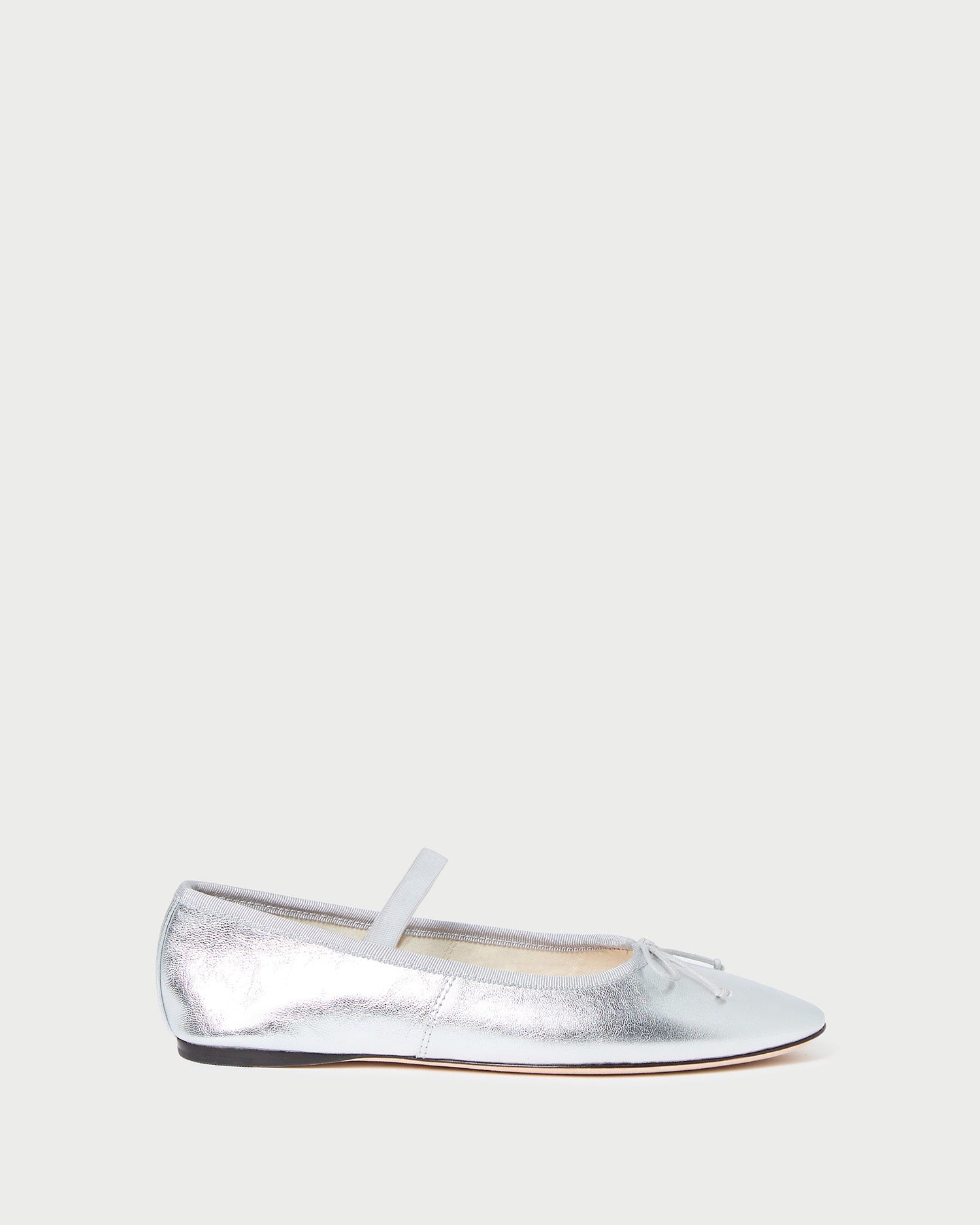 Loeffler Randall Women's Leonie Leather Ballet Flats - Silver